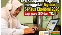 BPS Magelang Gelar Ngibar SE2026 Guru SD TK Dibekali Cara Isi Kuesioner Daring. foto istimewa