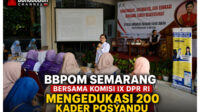 Balai Besar Pengawas Obat dan Makanan (BBPOM) Semarang bersama Anggota Komisi IX DPR RI, Vita Ervina. (Foto _ Istimewa) Balai Besar Pengawas Obat dan Makanan BBPOM Semarang bersama Anggota Komisi IX DPR RI Vita Ervina. Foto Istimewa