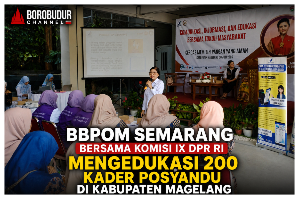 Balai Besar Pengawas Obat dan Makanan BBPOM Semarang bersama Anggota Komisi IX DPR RI Vita Ervina. Foto Istimewa