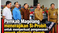 Bupati Grengseng Pamuji Ketua DPRD Sakir dan Inspektorat Kabupaten Magelang. foto Istimewa