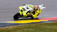 Fabio Di Giannantonio gagal menyelesaikan balapan utama MotoGP Jerman 2026 setelah mengalami kecelakaan di Sirkuit Sachsenring