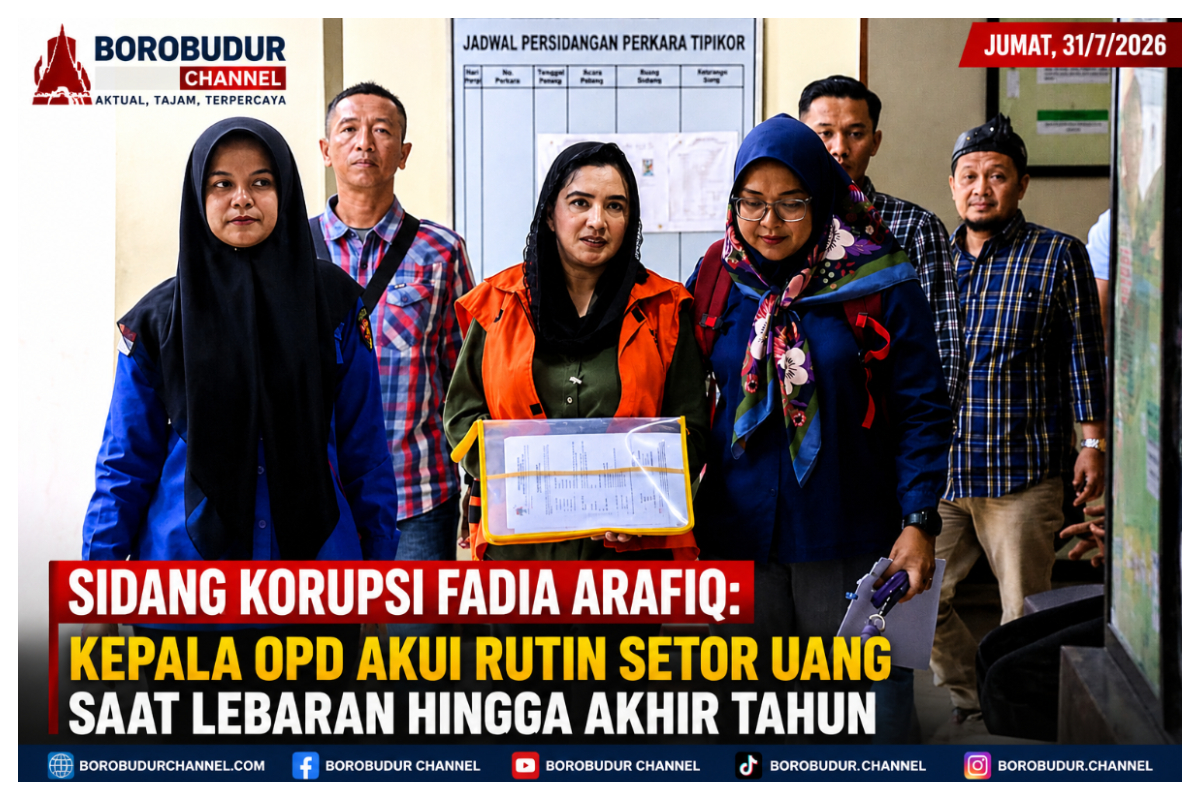 Fadia Arafiq di Pengadilan Tipikor Semarang Jumat 31 7 2026.foto istimewa