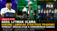 HAsil Ijtimak Ulama yang diserahkan ke Presiden Prabowo di Harlah PKB hari kamis 23 07 2026 di JCC Jakarta. fotoistimewacollage
