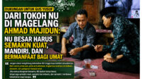 KH. Yusuf chudzori Diskusi dengan Ahamad Majidun salah satu Tokoh NU Magelang . fotojeep
