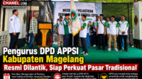 Pelantikan DPD APPSI Asosiasi Pedagang Pasar Seluruh Indonesia Kabupaten Magelang diPasar Muntilan Kabupaten Magelang. Fotoyd