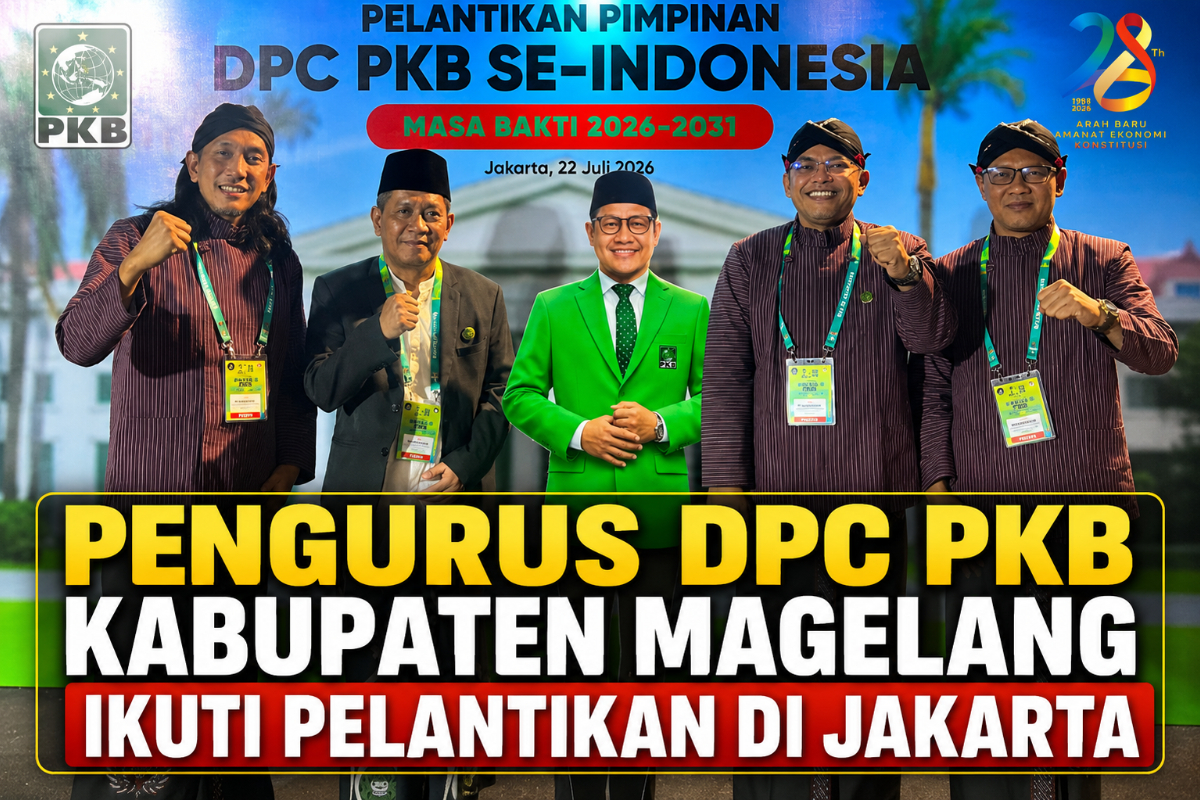 Pengurus DPC PKB Kabupaten Magelang Ikuti Pelantikan Nasional di Jakarta. fotoint.pkb