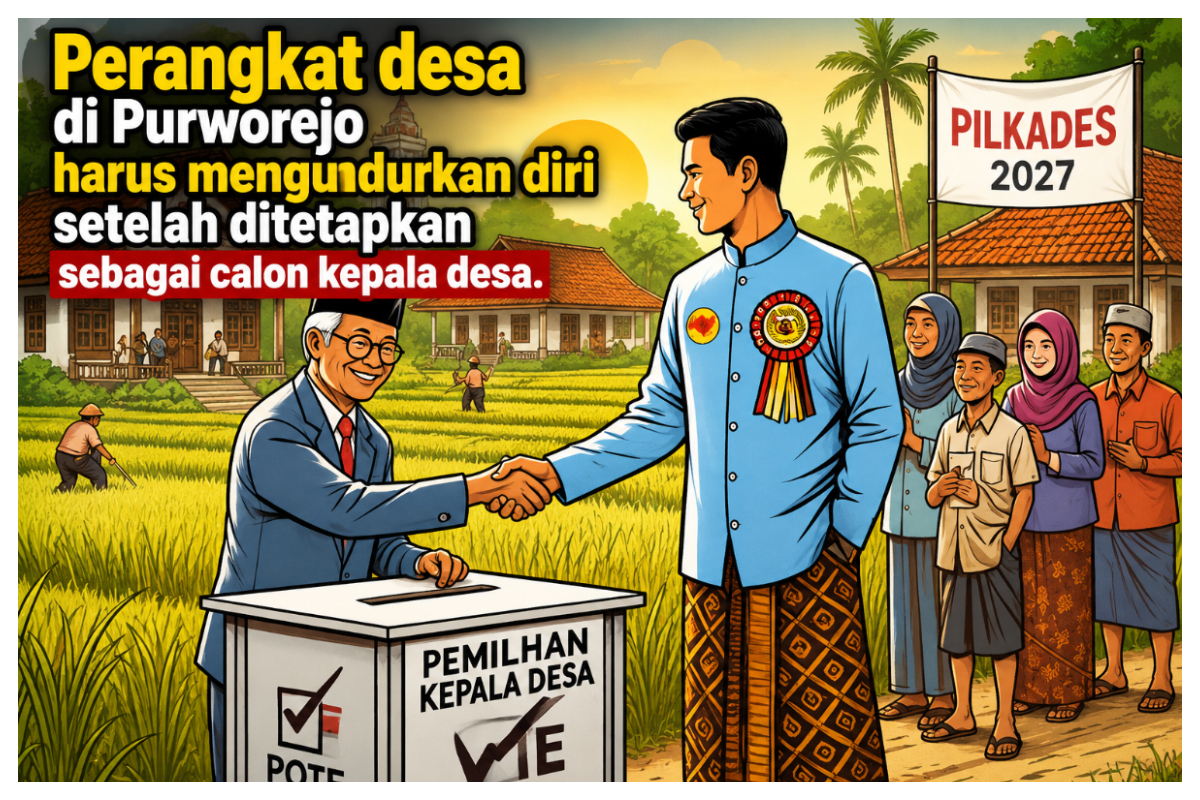 Perangkat desa di Purworejo harus mengundurkan diri setelah ditetapkan sebagai calon kepala desa. foto Ilustrasi