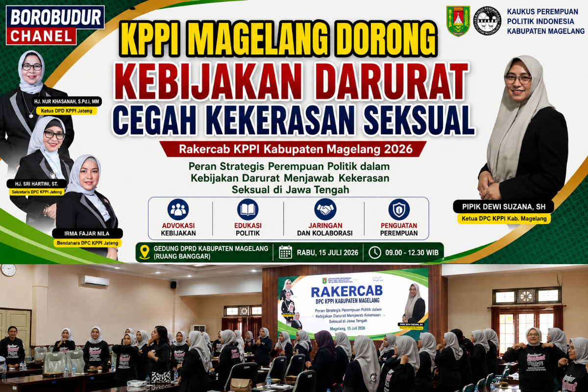 RAPAT KERJA CABANG DEWAN PIMPINAN CABANG KOMITE PEREMPUAN POLITIK INDONESIA KABUPATEN MAGELANG. FOTOINTA