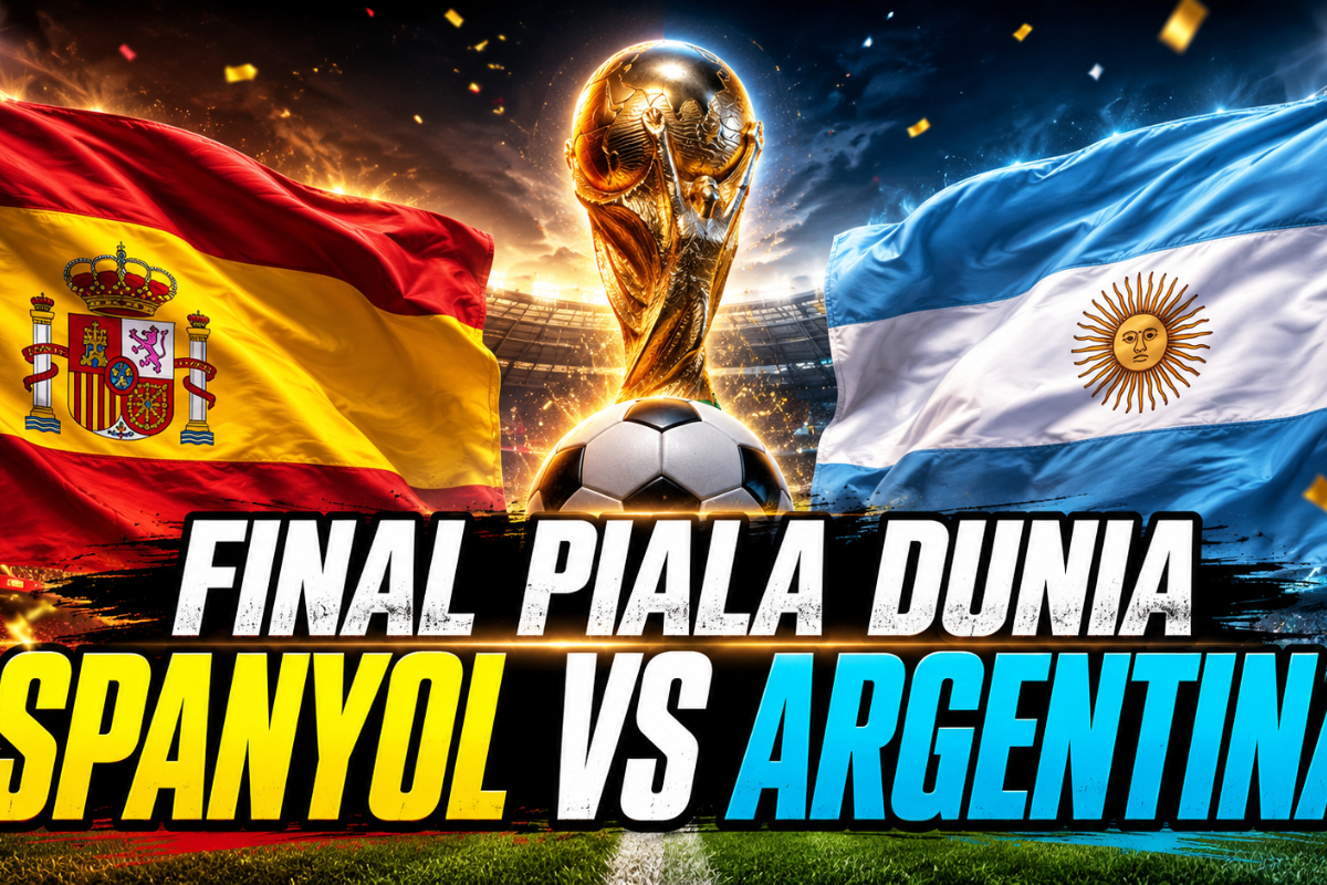 Siapa Lebih Layak Menjadi Juara SPANYOL VS ARGENTINA ILUSTRASI