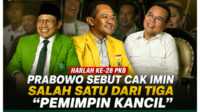 Tiga Sosok Pemimpin Kancil di Indonesia Versi Presiden Prabowo di Acra Harlah PKB ke 28 kamis 23 07 2026. foto Istimewa