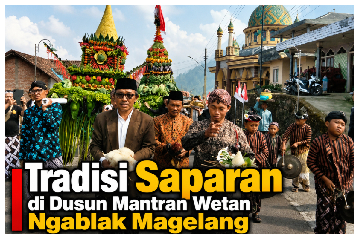 Tradisi Saparan di Dusun Mantran Wetan Ngablak Magelang. foto istimewa