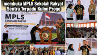 Wakil Bupati Kulon progo Ambar Purwoko membuka MPLS Sekolah Rakyat Sentra Terpadu Kulon Progo. foto istimewa