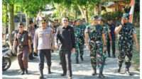 Bupati Magelang Grengseng Pamuji mengapresiasi pelaksanaan TMMD Sengkuyung Tahap III di Desa Giri Kulon. Foto Istimewa