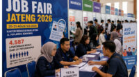 Job Fair Jateng 2026 yang digelar Dinas Tenaga Kerja dan Transmigrasi Disnakertrans Jawa Tengah.Foto Ilustrasi