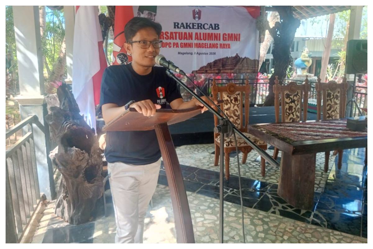 Ketua Panitia Rakercab dan Pra Rakercab PA GMNI Magelang Raya Ferry Endrian S.Pd . foto Istimewa