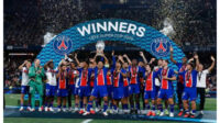 PSG mengalahkan Aston Villa 2 1 dan mempertahankan gelar Piala Super Eropa 2026. Foto Istimewa