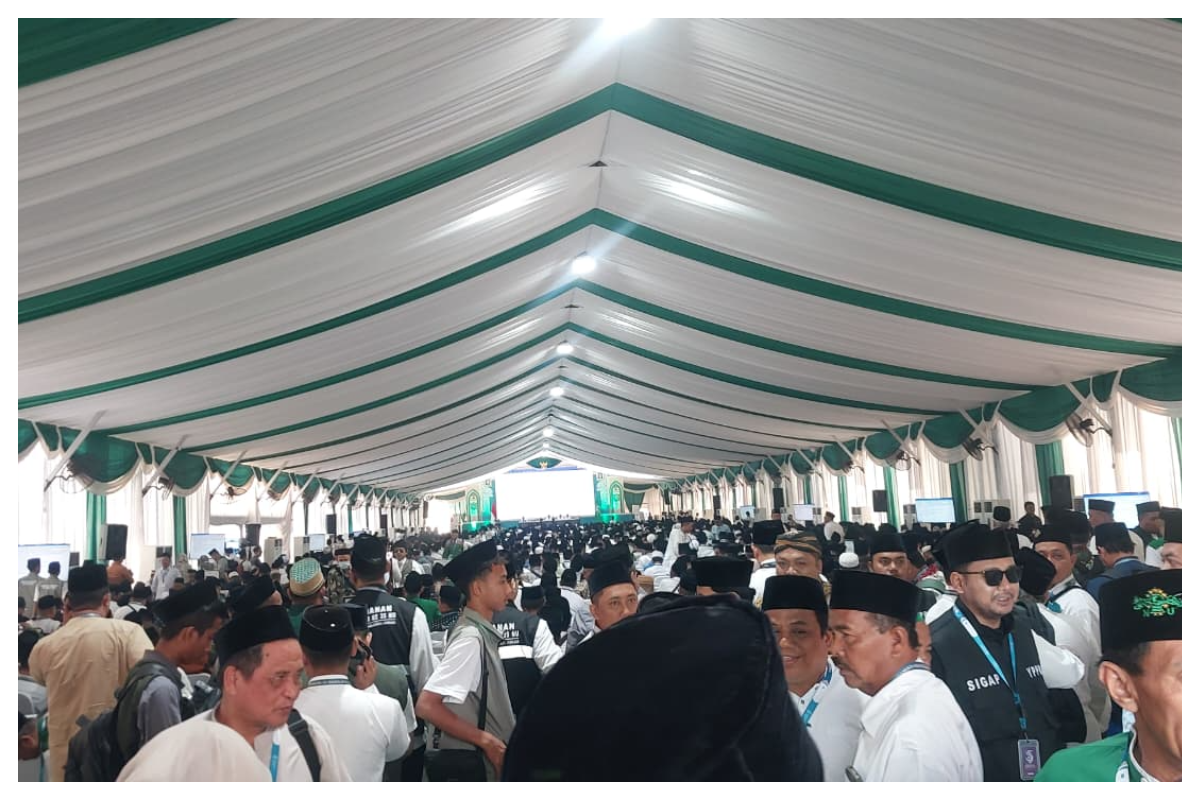 Sidang Pleno I Tata Tertib Muktamar di Aula Serbaguna Pondok Pesantren Bahrul Ulum Tambakberas Jombang pada Jumat 28 8 2026