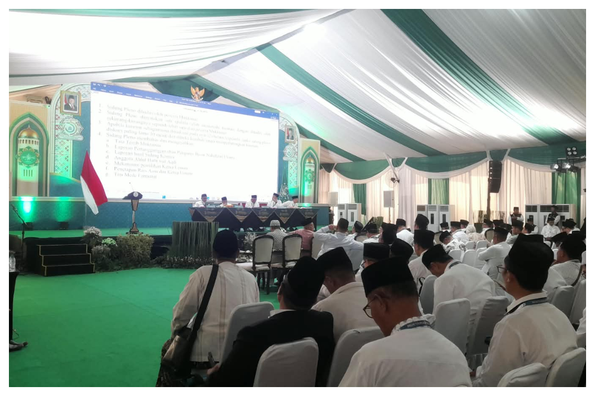 Suasana Sidang Pleno I Muktamar ke 35 NU di Pondok Pesantren Bahrul Ulum Tambakberas Jombang Jawa Timur Jumat 28 8 2026. Foto Istimewa