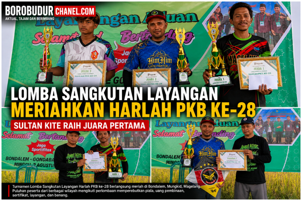 Sultan Kite Raih Juara Pertama di Lomba Sangkutan dalam rangka Harlah PKB ke 28 hari minggu 02 08 2026. foto amrih