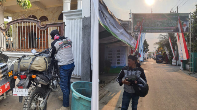 Tidak sabar Hadir di Muktamar NU 35 di JombangM. Johan Wahyudi warga Nahdliyin asal Sawangan Kabupaten Magelang Naik Trail dari Magelang Jombang. Foto Johan