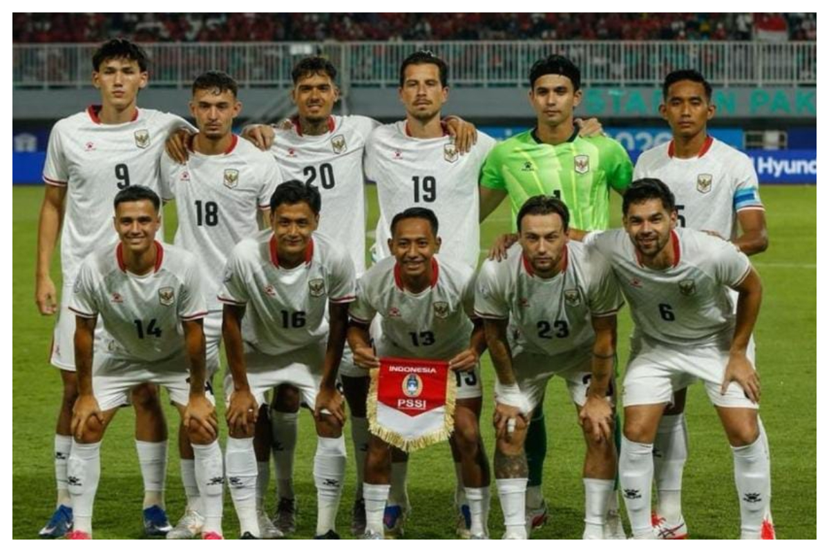 Timnas Indonesia Berfoto sebelum Pertandingan Menghadapi Singapura. Foto Istimewa