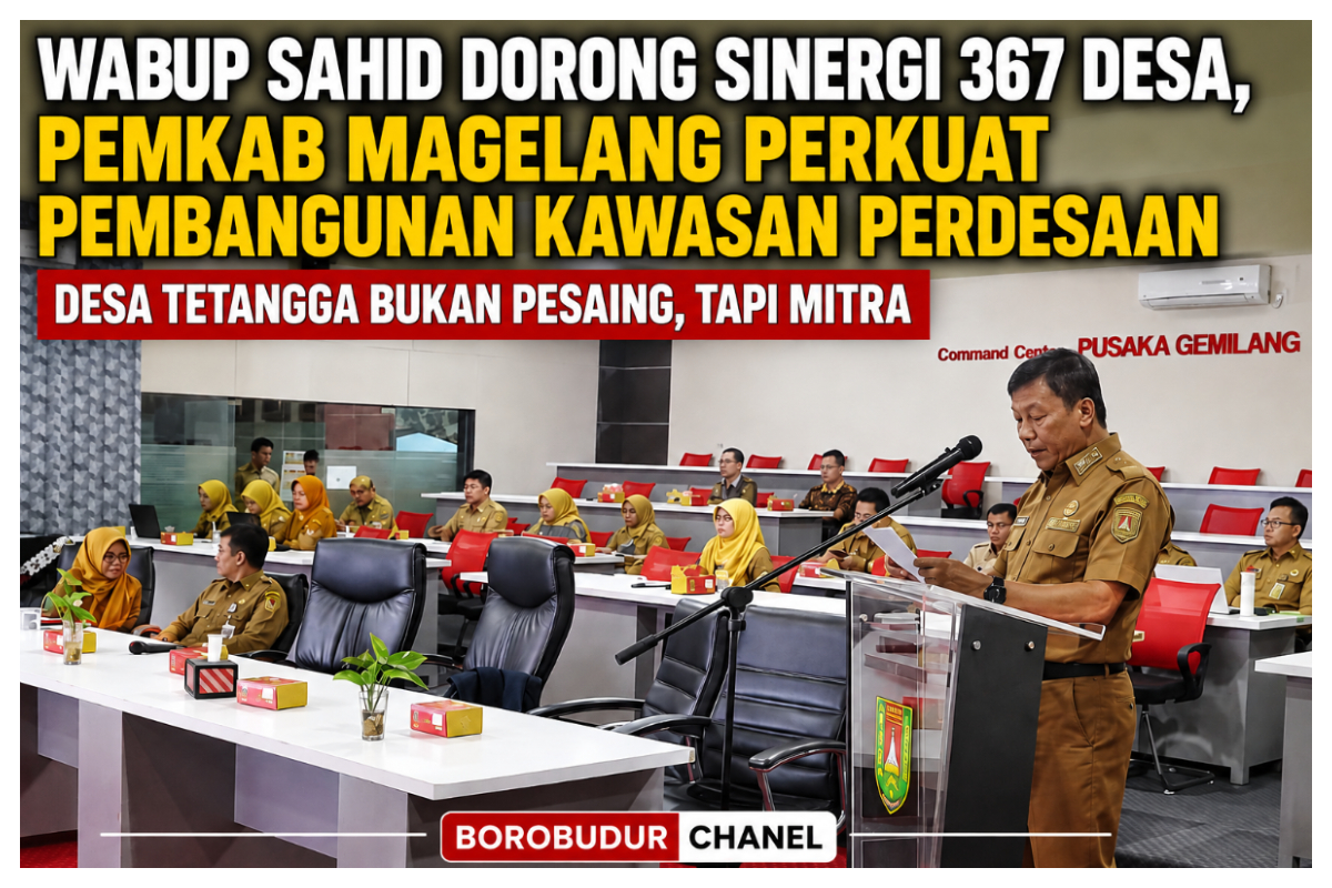 Wabup Magelang Sahid memberikan Sosialisasi Pembangunan Kawasan Perdesaan. foto istimewa 1